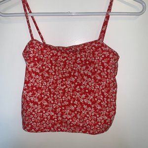 Floral Crop Tank Top